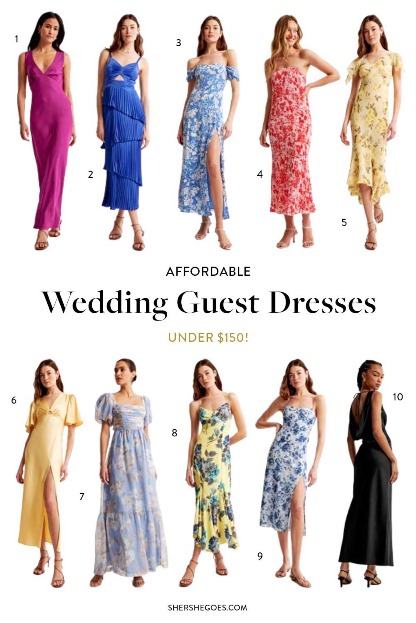 Affordable wedding guest dresses under $150 #weddingguestdress #springdress #summerdress #floraldress #maxidress 

#LTKSaleAlert #LTKTravel #LTKWedding
