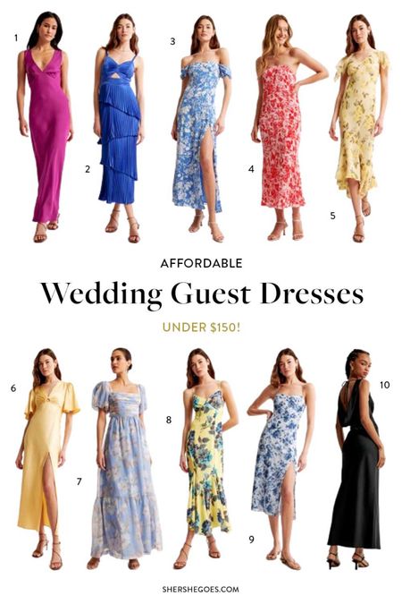 Affordable wedding guest dresses under $150 #weddingguestdress #springdress #summerdress #floraldress #maxidress 

#LTKSaleAlert #LTKTravel #LTKWedding