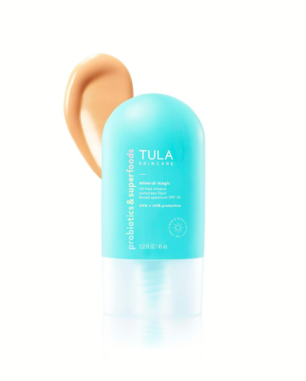 mineral sunscreen fluid broad spectrum SPF 30 | Tula Skincare