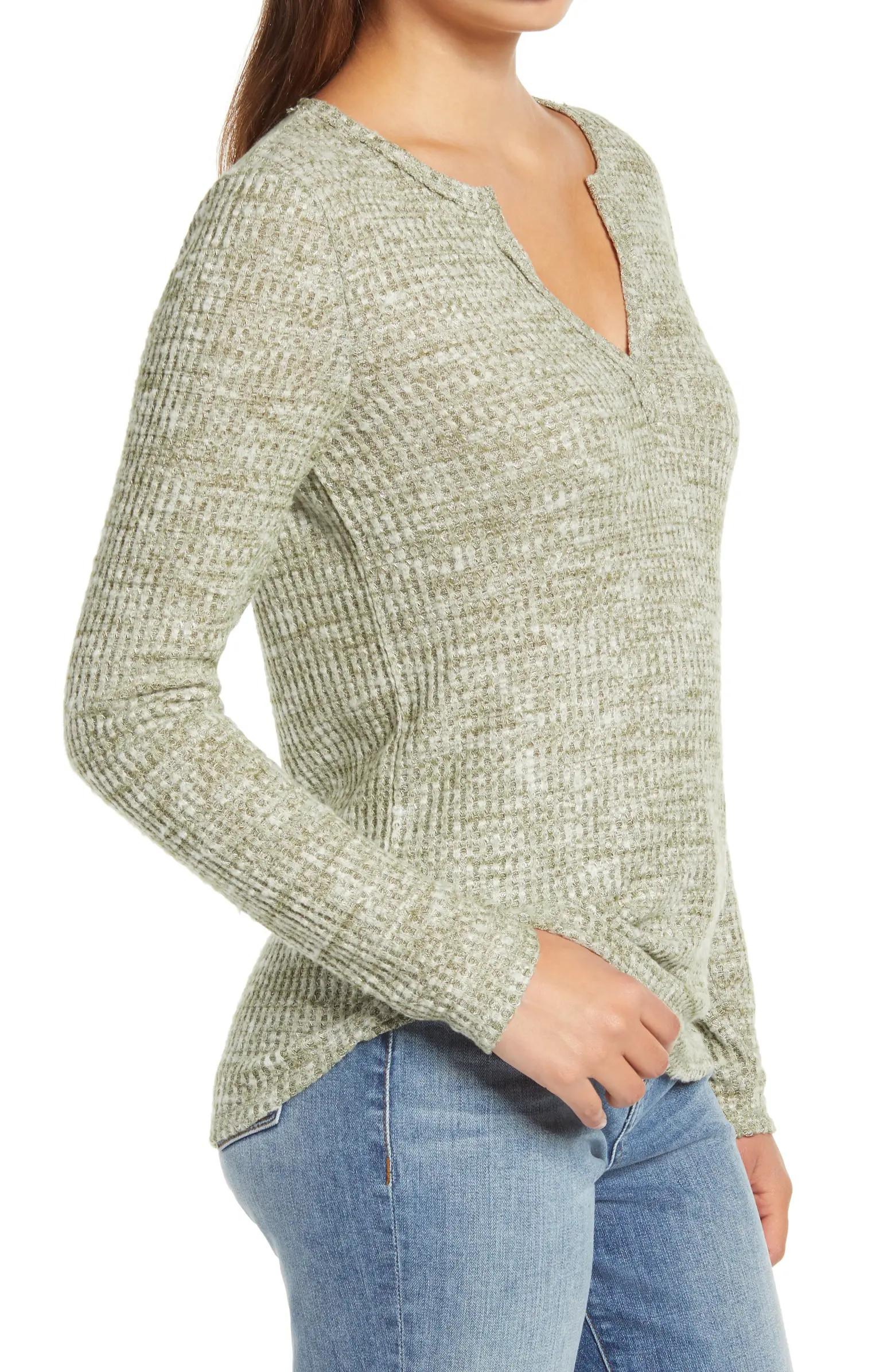 Long Sleeve Thermal Henley Top | Nordstrom