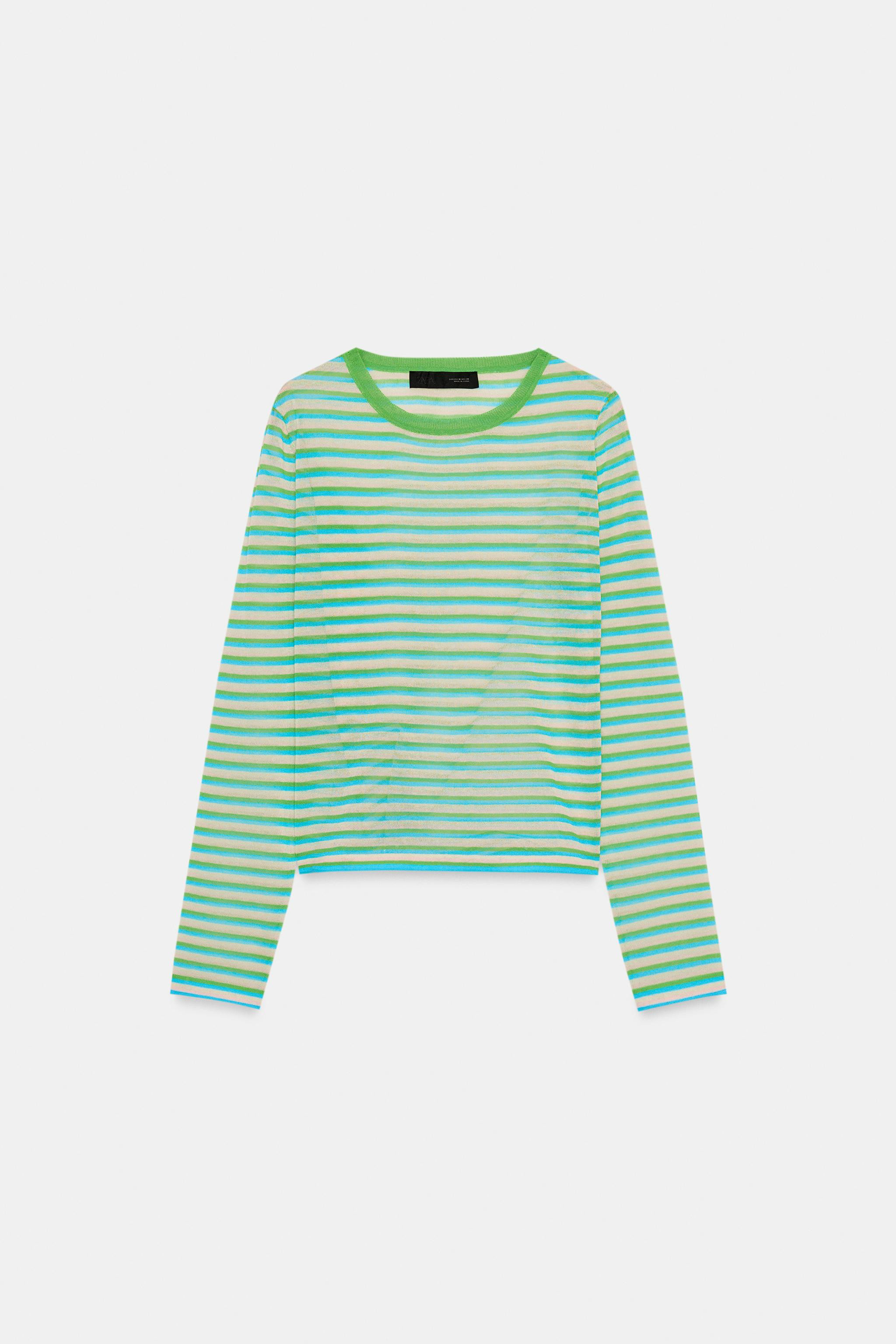 FINE KNIT STRIPED JUMPER | Zara US
