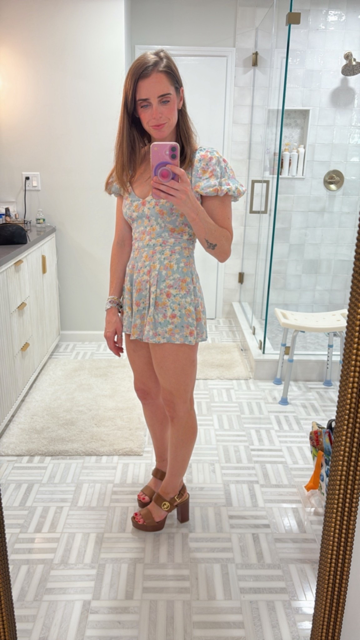 date night at the beach 🤍

romper rented from nuuly (Yumi Kim Mindy Romper) - my lady is 7” taller and (i’m only 5’1) these platform sandals give me great height AND are comfortable  

#LTKOver40 #LTKPetite #LTKShoeCrush