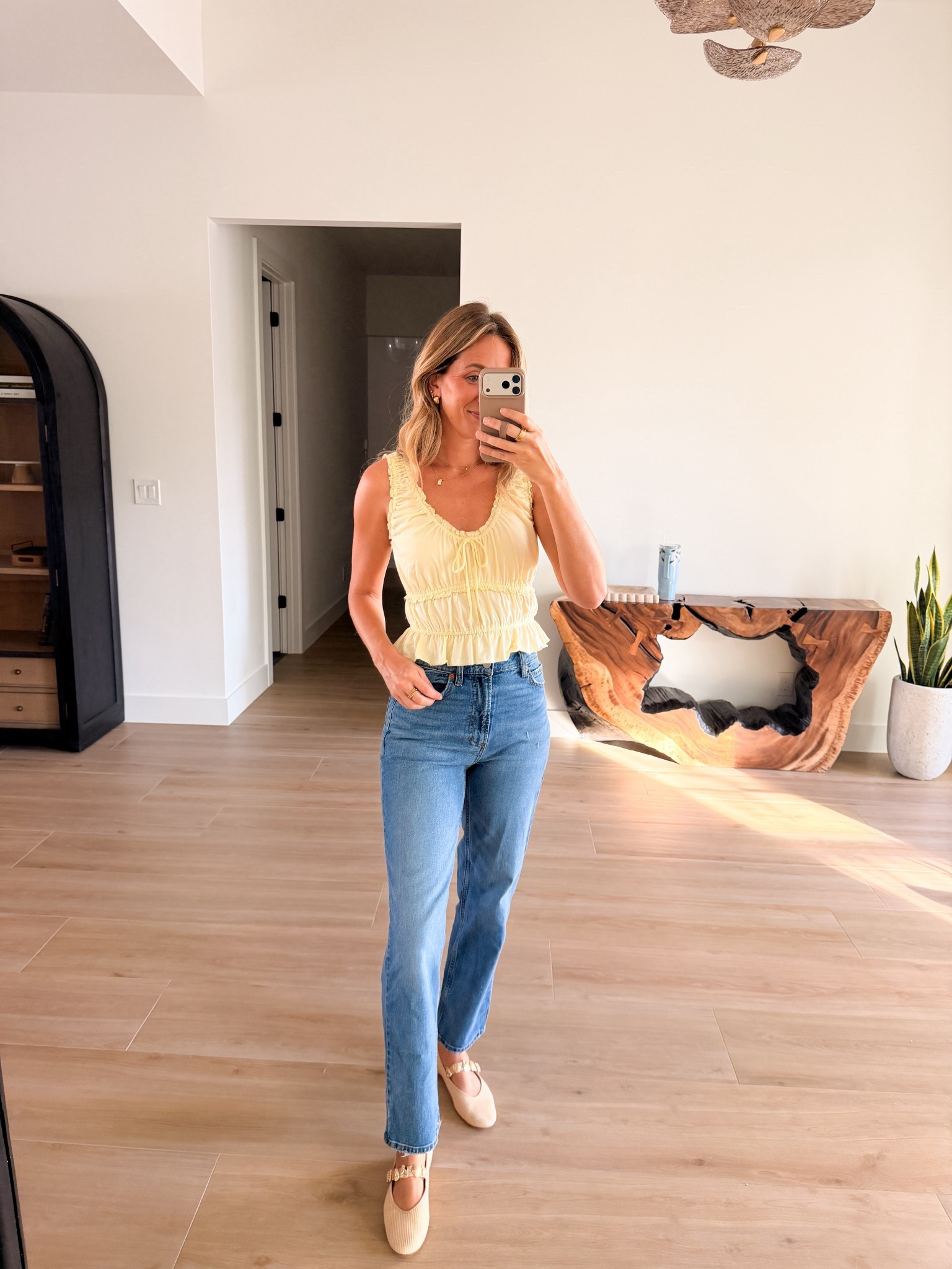 Wearing a 4 regular in the jeans and a small in the yellow target top 

#LTKdayinmylife #LTKgrwm #LTKmomlife