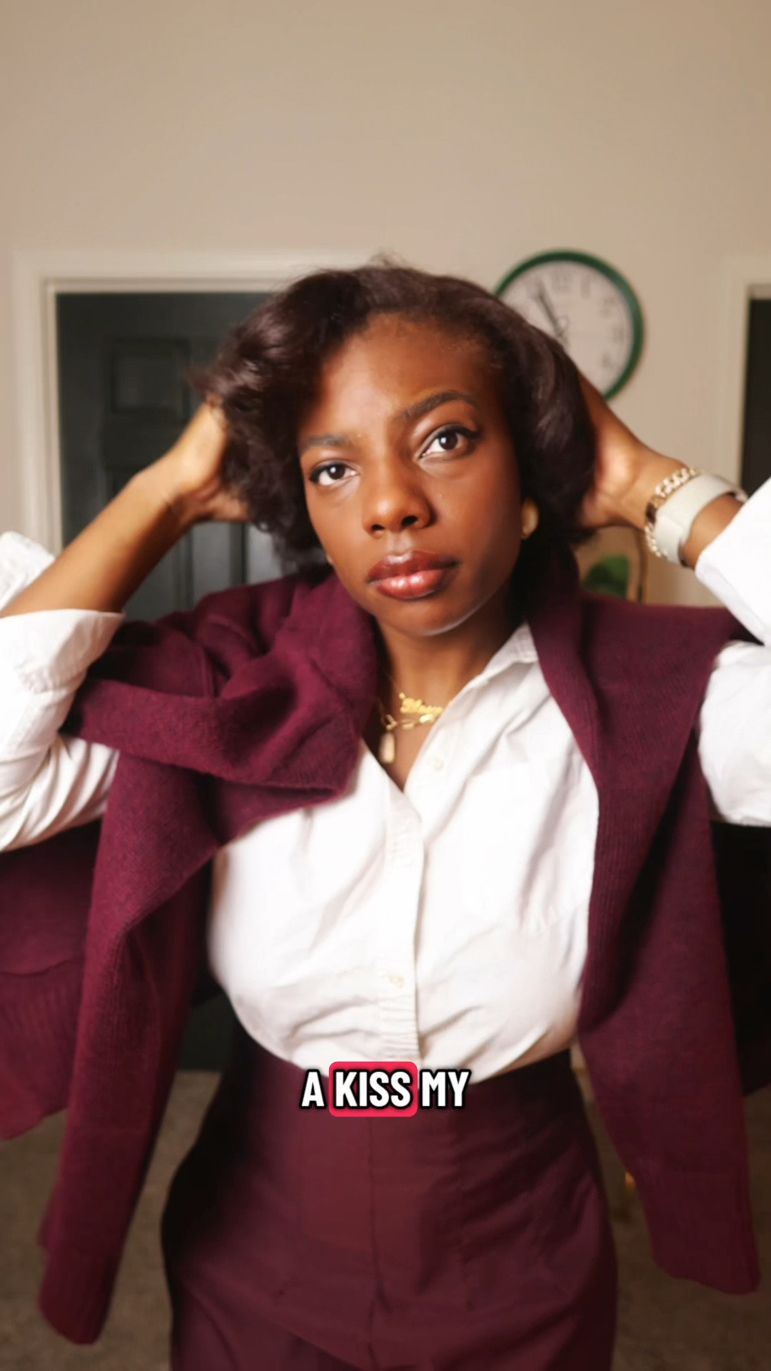 Burgundy fall work fit 

#LTKStyleTip #LTKFindsUnder50 #LTKHoliday