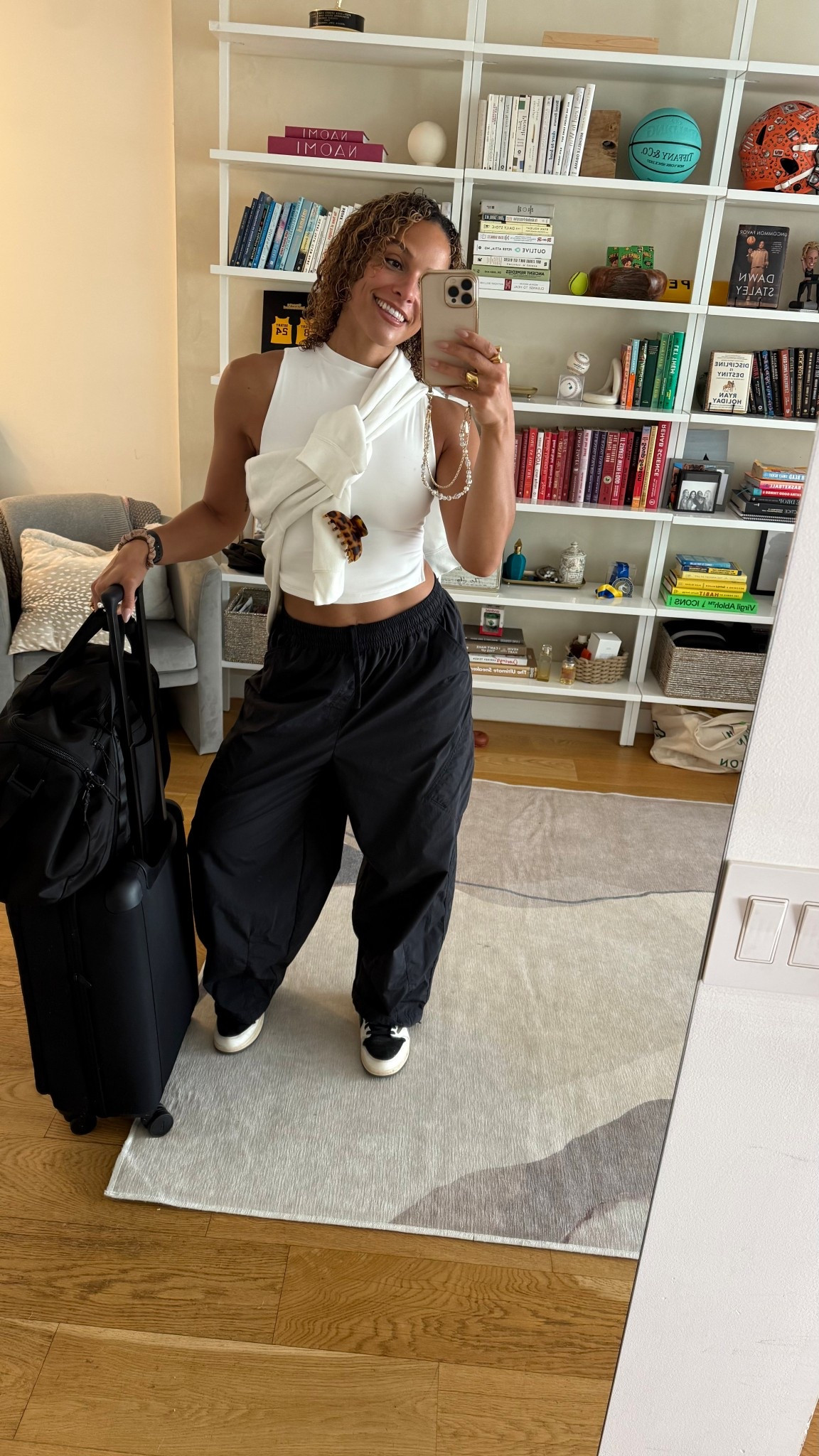 Small in the pants - they’re oversized!

Top is old but linked two similar ones!