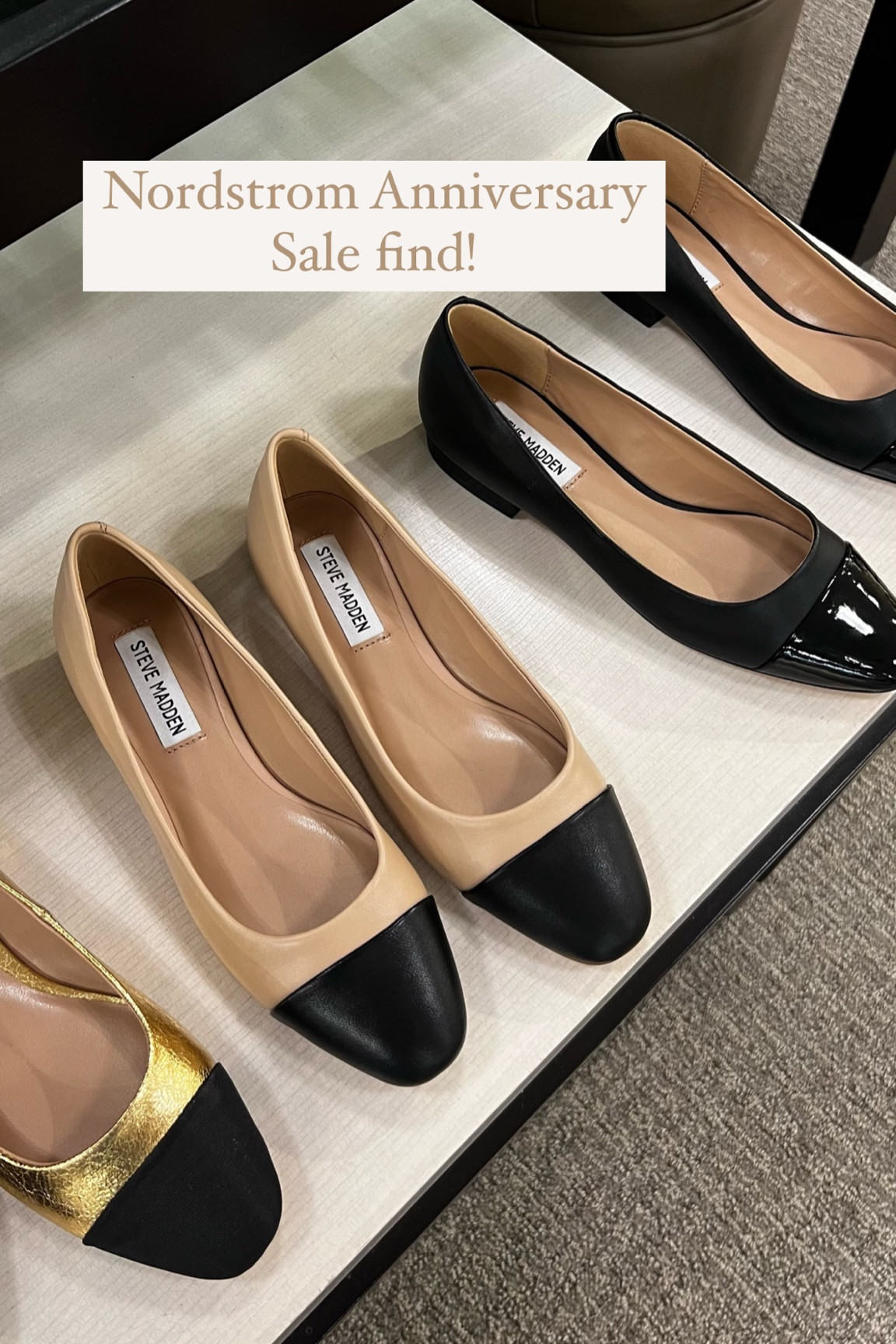 Nordstrom hot sale gold flats