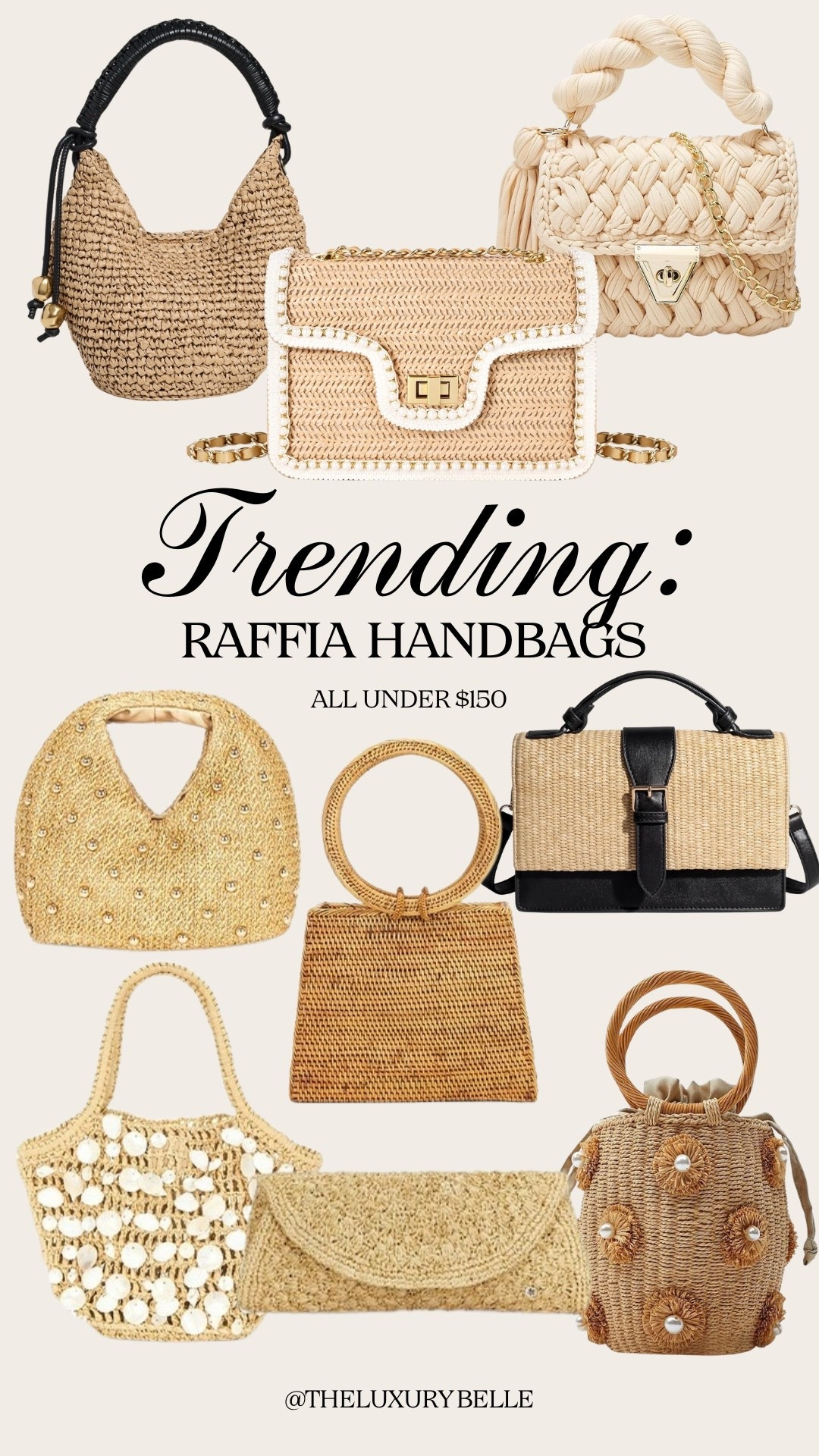 Trending—raffia handbags! I found some adorable options all under $150 and perfect for spring and summer! 

#LTKSeasonal #LTKootd #LTKgrwm