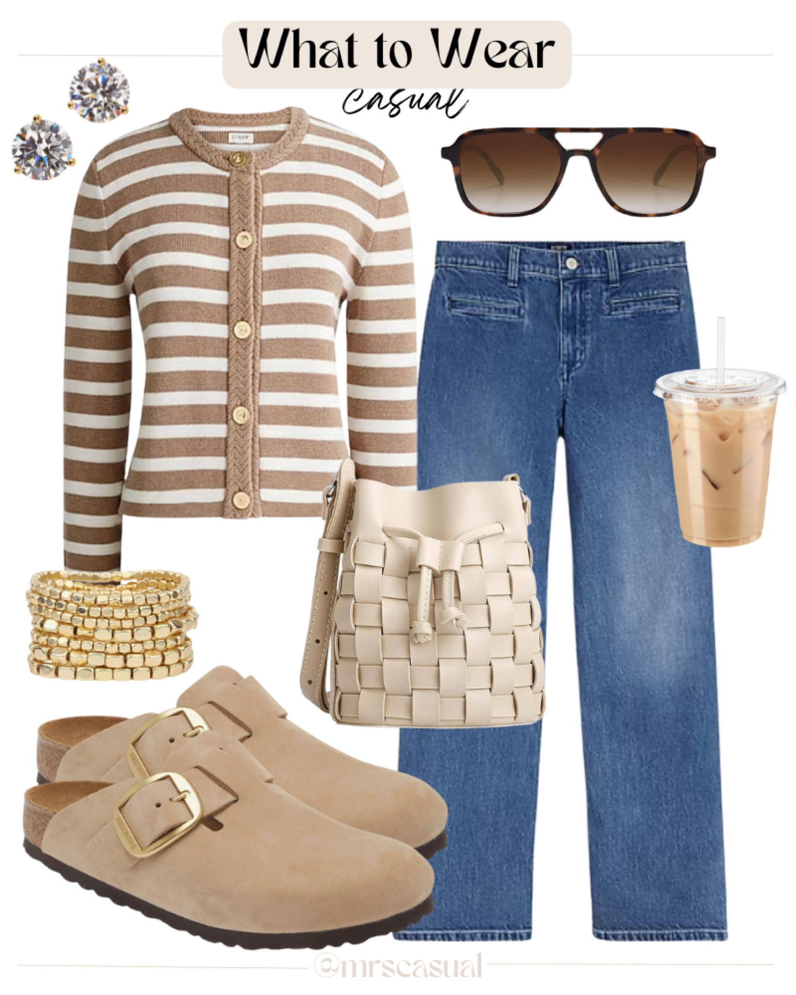 JCrew factory 50% off striped neutral lady cardigan outfit idea 

#LTKShoeCrush #LTKFindsUnder100 #LTKFindsUnder50