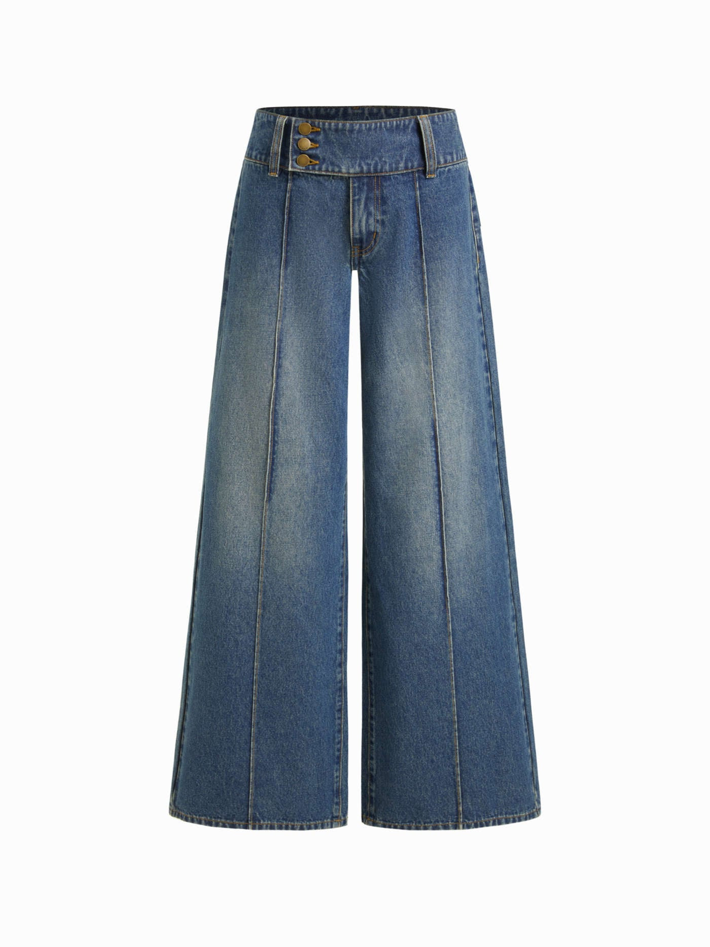 Denim Low Rise Baggy Jeans | Cider