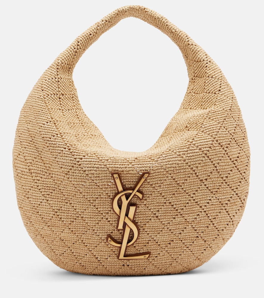 Saint Laurent Icare Medium raffia shoulder bag | Mytheresa (US/CA)
