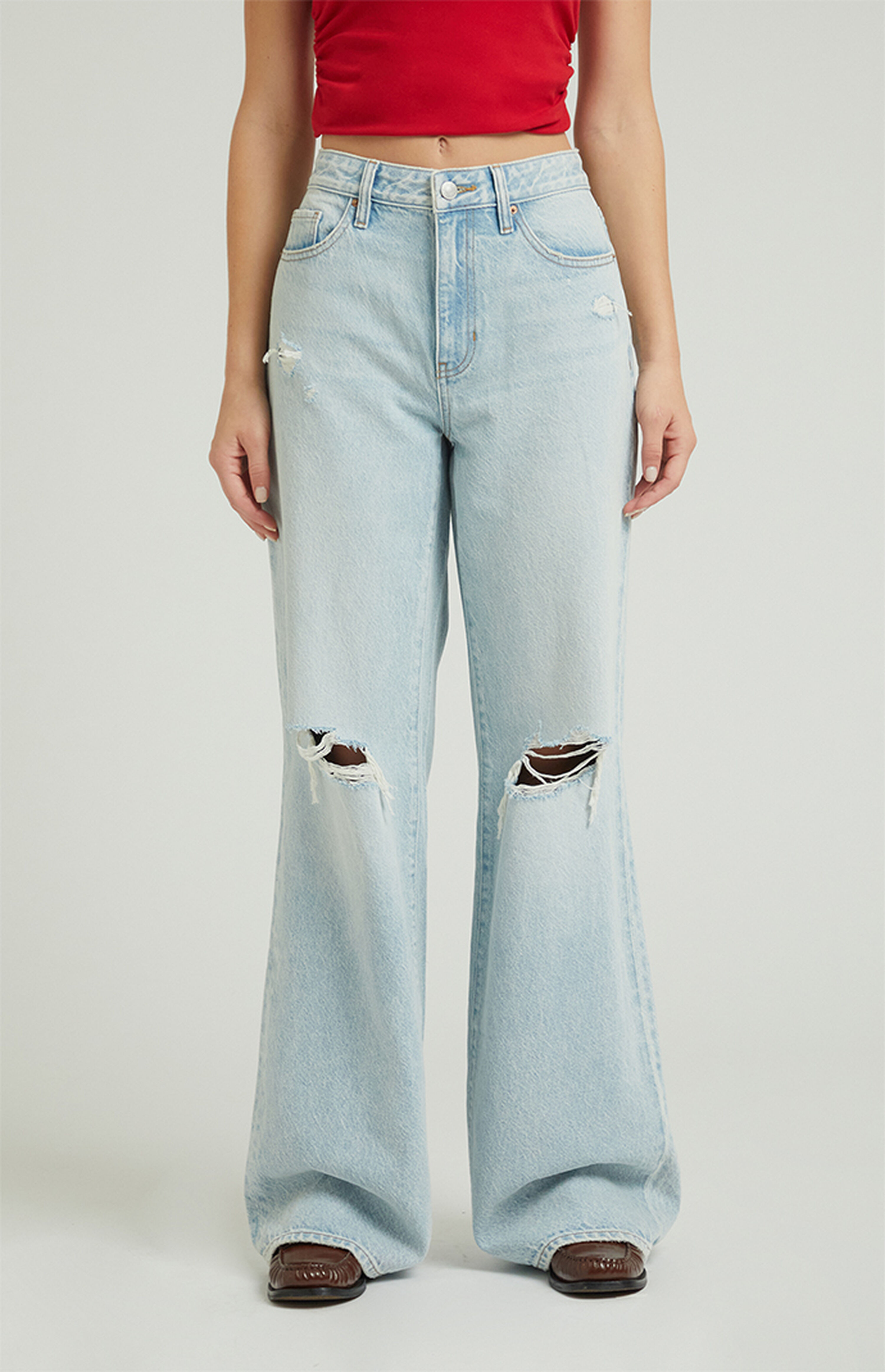 Pacsun Jessie Light Indigo High Waisted Baggy Jeans | PacSun