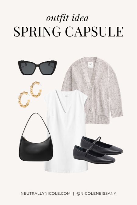 Spring capsule wardrobe outfit idea

// spring outfit, spring outfits, capsule wardrobe spring, spring fashion trends 2024, spring trends 2024, dress outfit, casual outfit, brunch outfit, date night outfit, school outfit, office outfit, work outfit, mini dress, white dress, spring dress, Easter dress, cardigan sweater, ballet flats, spring shoes, spring shoe trends, purse, handbag, cat eye sunglasses, gold  hoop earrings, Abercrombie, Dolce Vita, DIFF eyewear, Amazon fashion, Lulus, neutral outfit, neutral fashion, neutral style, Nicole Neissany, Neutrally Nicole, neutrallynicole.com (3.8)

#LTKsalealert #LTKparties #LTKSpringSale #LTKfindsunder100 #LTKstyletip #LTKtravel #LTKshoecrush #LTKSeasonal #LTKitbag #LTKfindsunder50