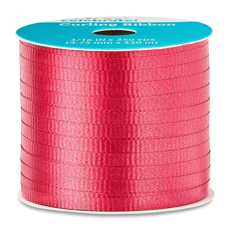 Red Curling Ribbon, 350 yds, by Way To Celebrate | Walmart (US)