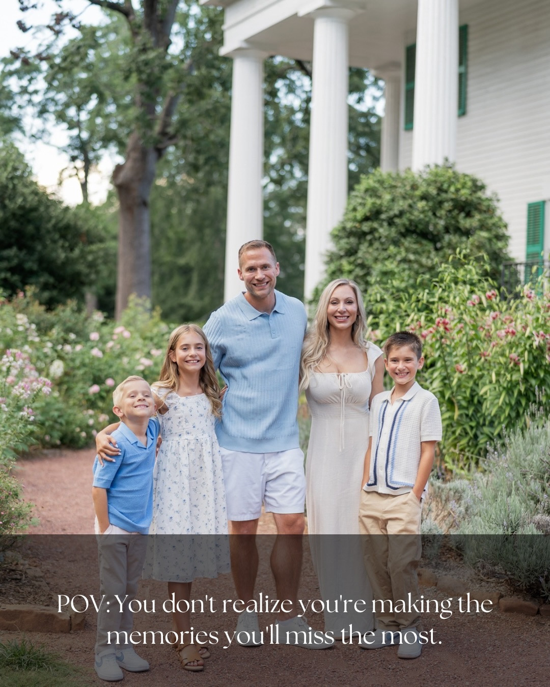 The easiest family photo color palette: blues, creams, and neutrals. ☁️

One day these photos won’t just be pictures. They’ll be little reminders of a season I wish I could go back to for just one more day. 🤍

#familyphotooutfit #outfitinspo #familypictures