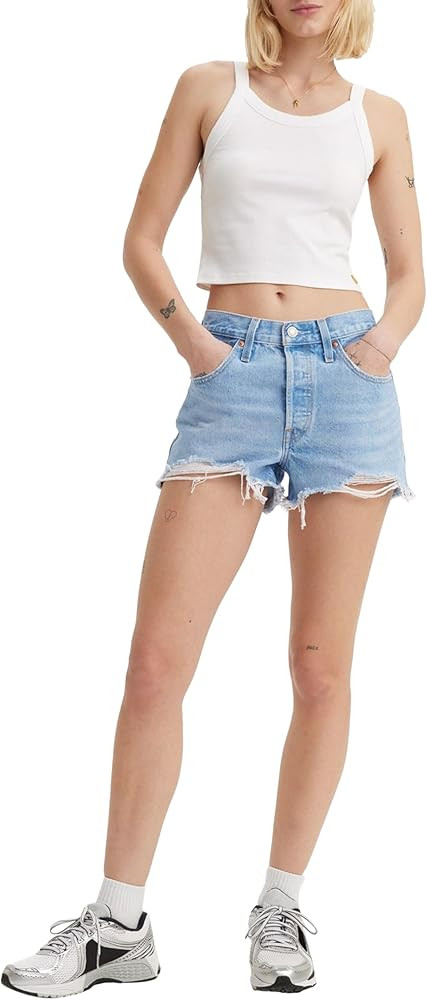 Levi's Women's Premium 501 Original Shorts, Athens Mid Short, 33 at Amazon Women\u2019s Clothing ... | Amazon (US)