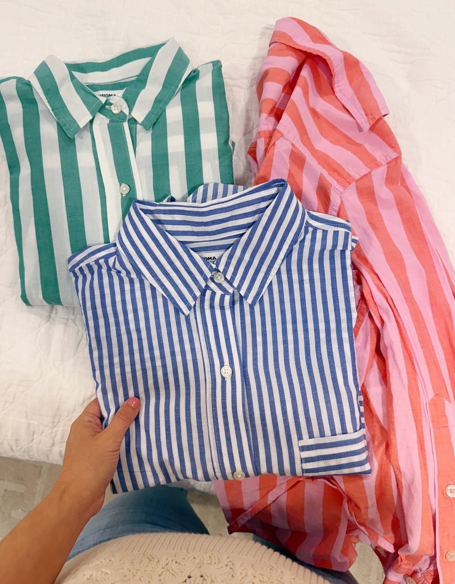 The best colorful striped button down shirt for under $30! 

#LTKFindsUnder50 #LTKFindsUnder100 #LTKWorkwear