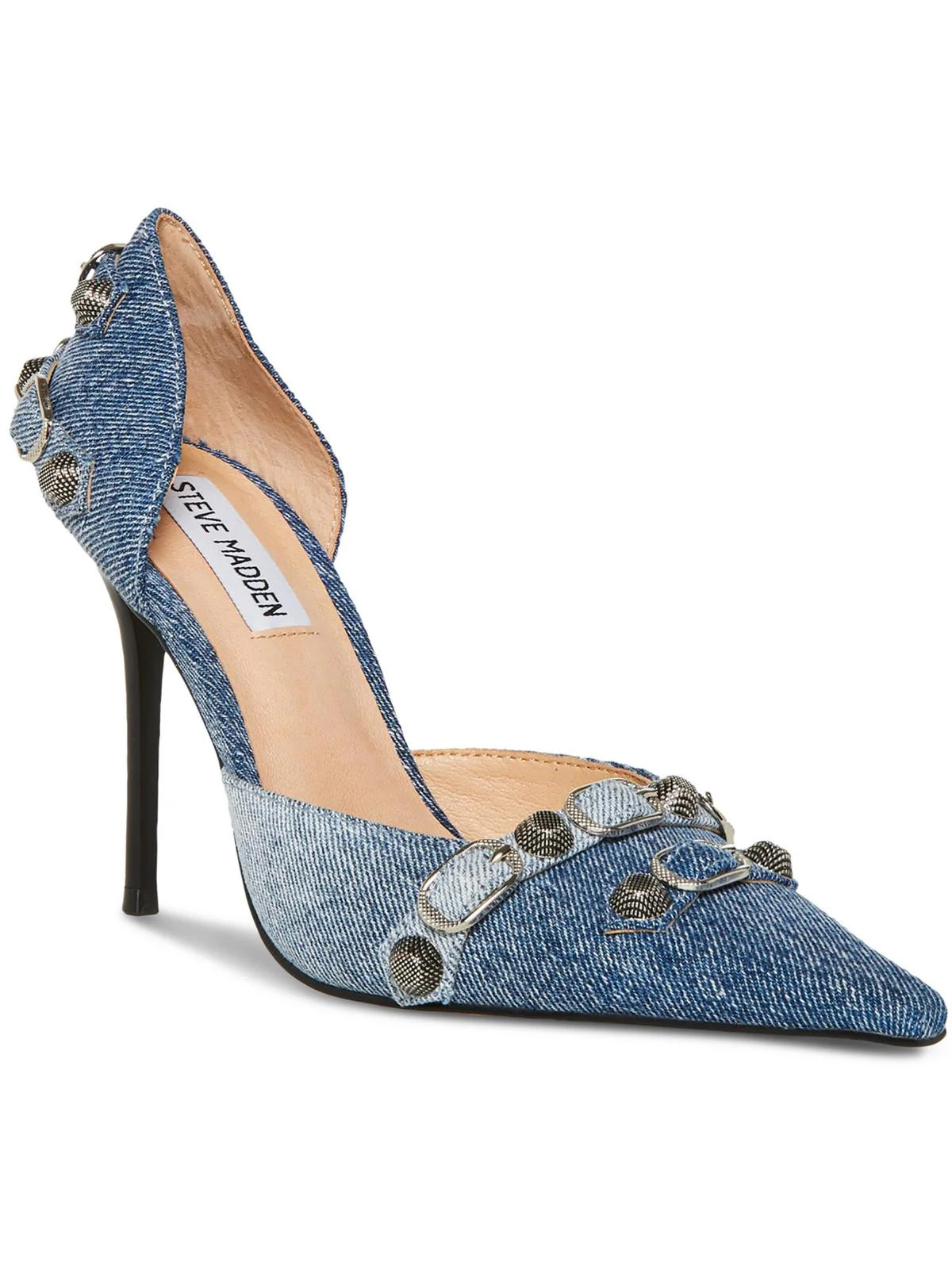 Dali Womens Denim Stiletto Pumps | Shop Simon