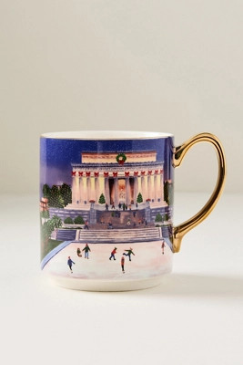 Holiday in the City Stoneware Mug | Anthropologie (US)