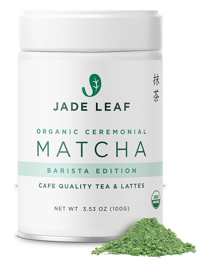 Jade Leaf Matcha Organic Ceremonial Grade Green Tea Powder - Barista Edition For Cafe Quality Tea... | Amazon (US)