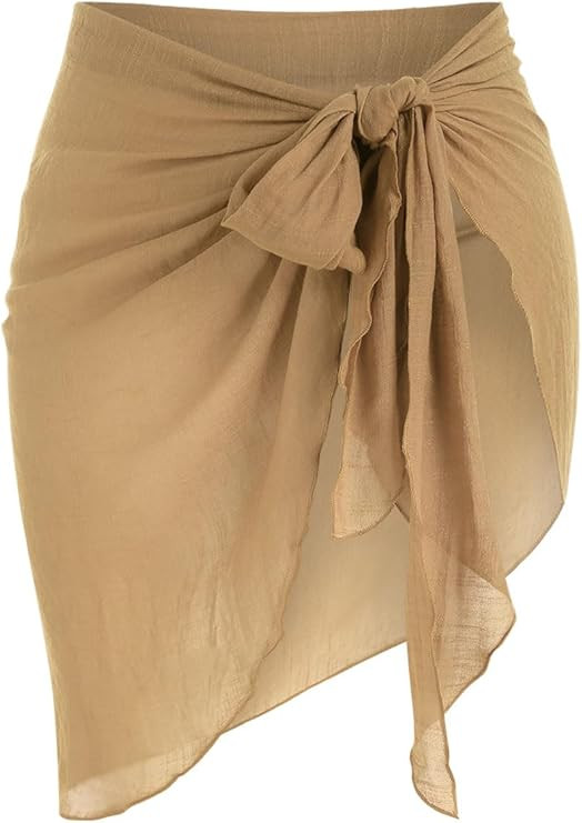 ZAFUL Women's Sarong Coverups Beach Wrap Sheer Bikini Wraps Chiffon Cover Ups for Swimwear | Amazon (US)