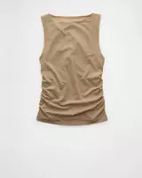 AE Ruched Boat Neck Tank Top | American Eagle Outfitters (US & CA)