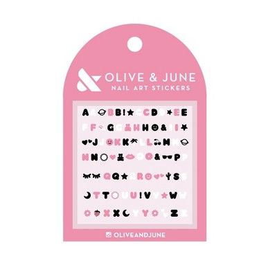 Olive &#38; June Nail Art Stickers - Say It with Bubble Letters | Target