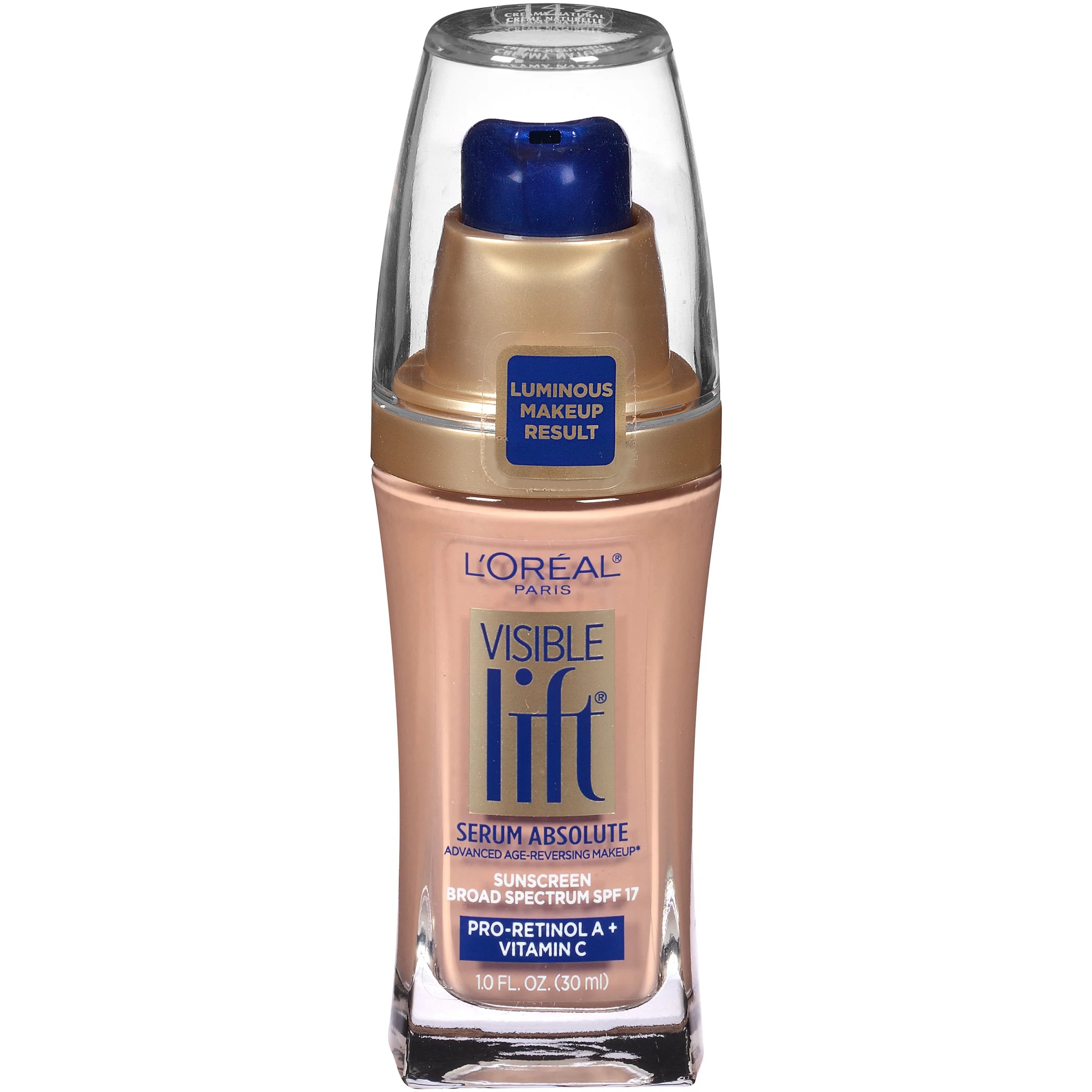 L'Oreal Paris Visible Lift Serum Foundation Makeup, 147 Creamy Natural, 1 fl oz | Walmart (US)
