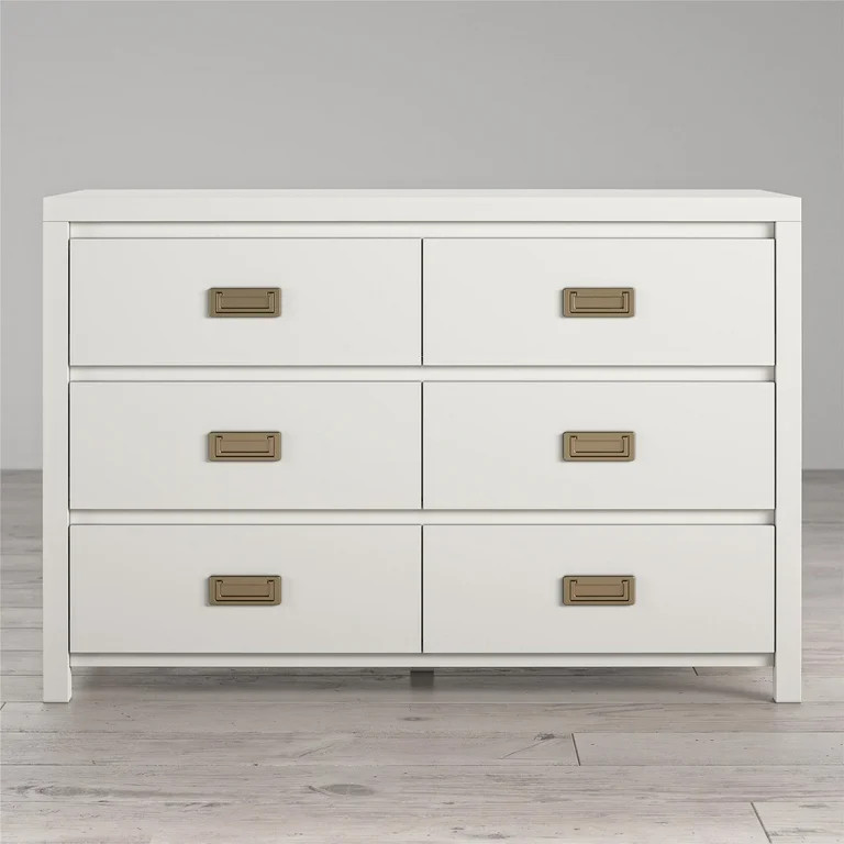Little Seeds Monarch Hill Haven 6 Drawer Kids Dresser, White | Walmart (US)