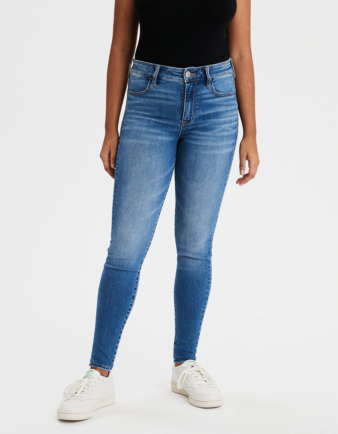 AE Ne(X)t Level High Waisted Jegging, Fresh Bright | American Eagle Outfitters (US & CA)