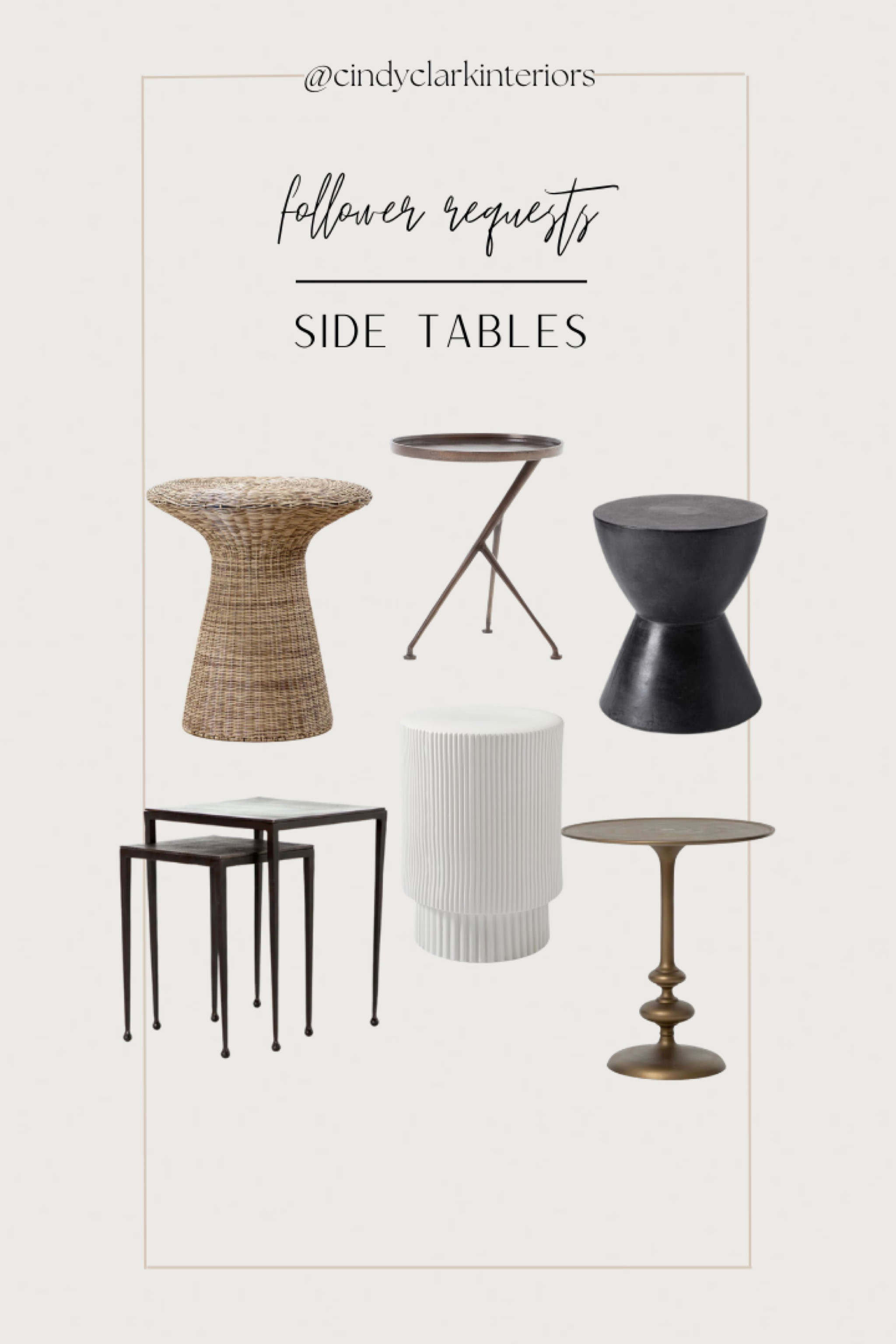 Side table round up! Great for a living room, between two chairs, or by a sofa.

McGee and Co, france and Son, West Elm, rattan, woven, side table, drink table

#LTKhome #LTKFind