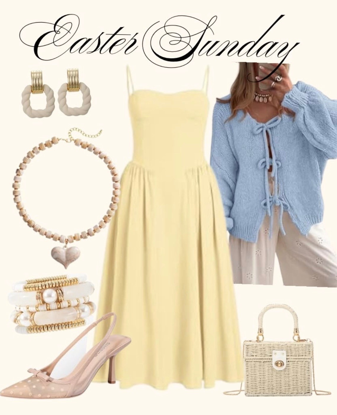 Easter spring outfit. Cute spring outfit . 

#LTKmomlife #LTKMidsize #LTKSeasonal