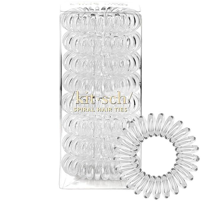 Kitsch Spiral Hair Ties for Women - Coil Hair Ties for Thick Hair, No Crease Hair Tie, Spiral Hai... | Amazon (US)