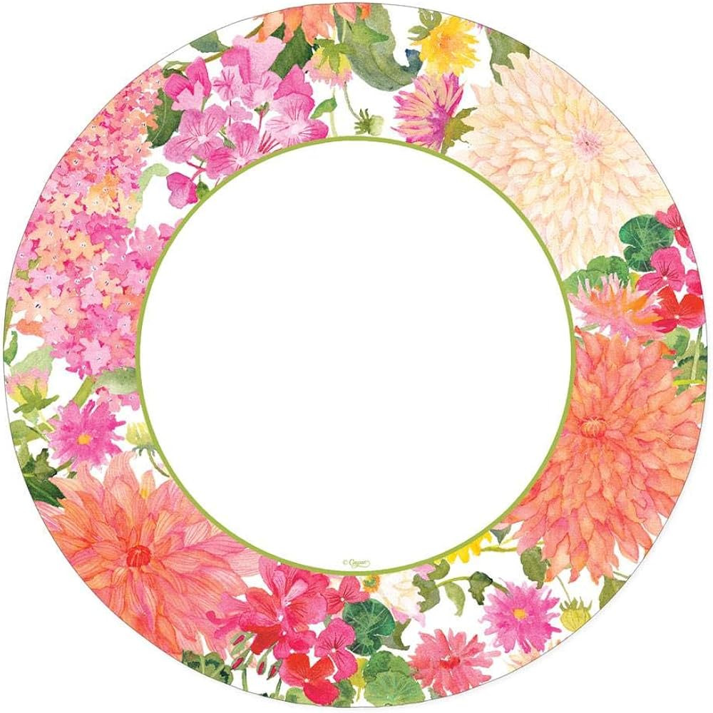 Caspari Summer Blooms Paper Dinner Plates - 16 Count | Amazon (US)
