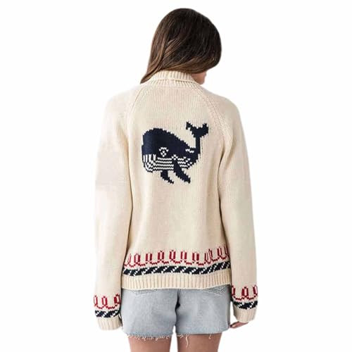 Long Sleeve Printed Knit Cardigan Single Breasted Womens Coat Casual Commuting Fashion Trendy Sweater | Amazon (US)