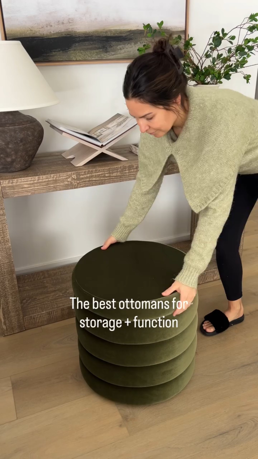 Truly love these ottomans and the pretty green adds a needed pop of color to this space ✨ 

#LTKSaleAlert #LTKHome