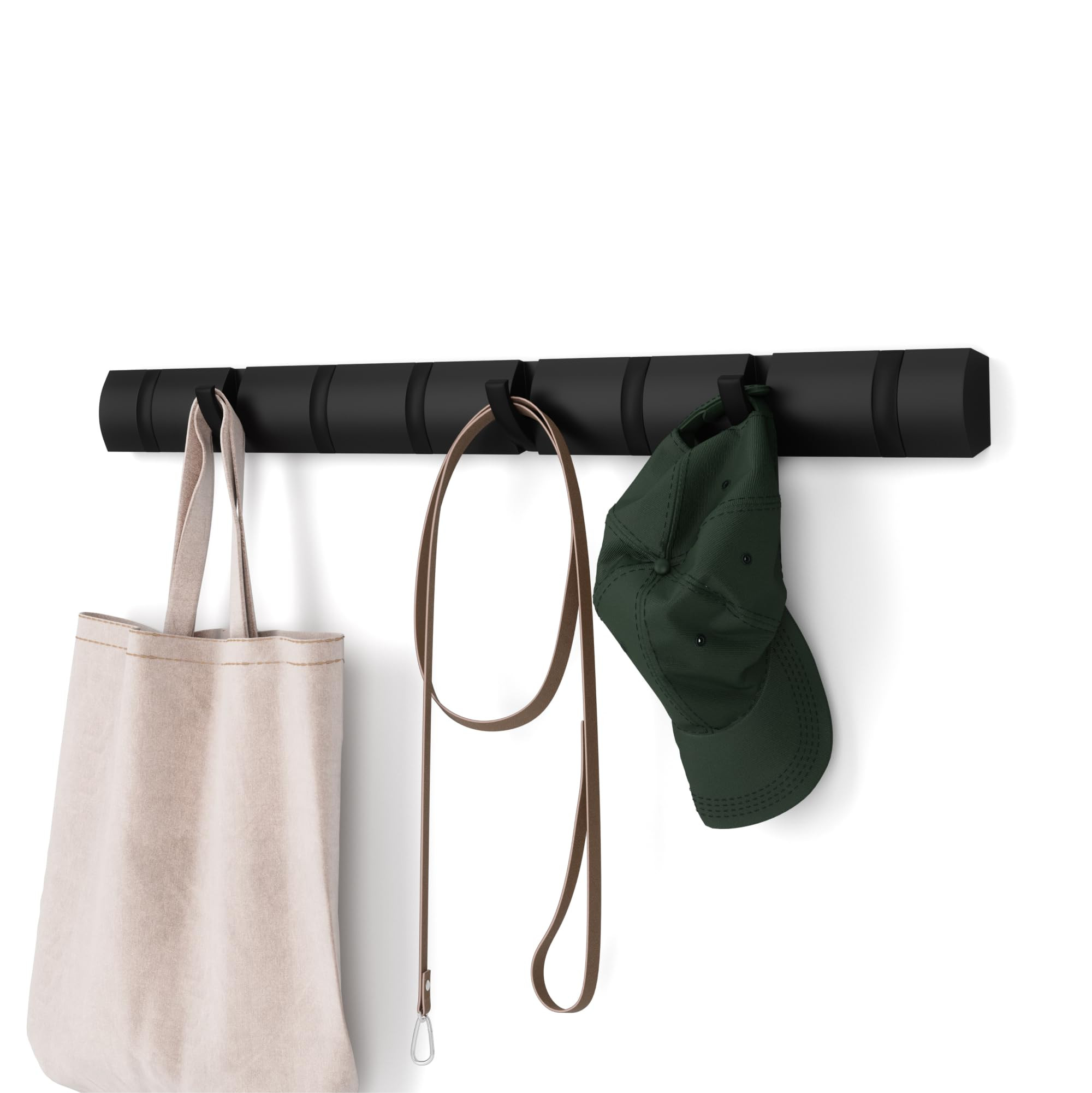 Umbra Flip Wall-Mounted Coat Rack with 8 Hooks – Modern, Space-Saving Storage for Hats, Jackets... | Amazon (US)