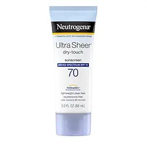 Neutrogena Ultra Sheer Dry-Touch Water Resistant and Non-Greasy Sunscreen Lotion with Broad Spect... | Amazon (US)
