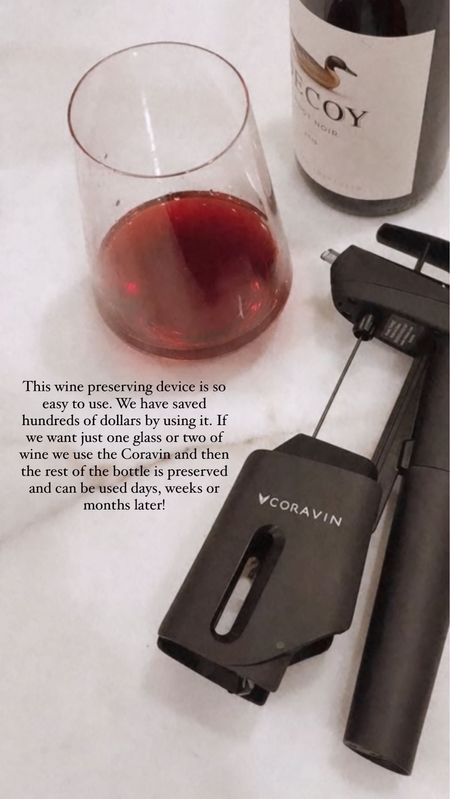 This wine preservation system is so easy to use and has saved us so much money. #StylinbyAylin 

#LTKSeasonal #LTKhome #LTKGiftGuide