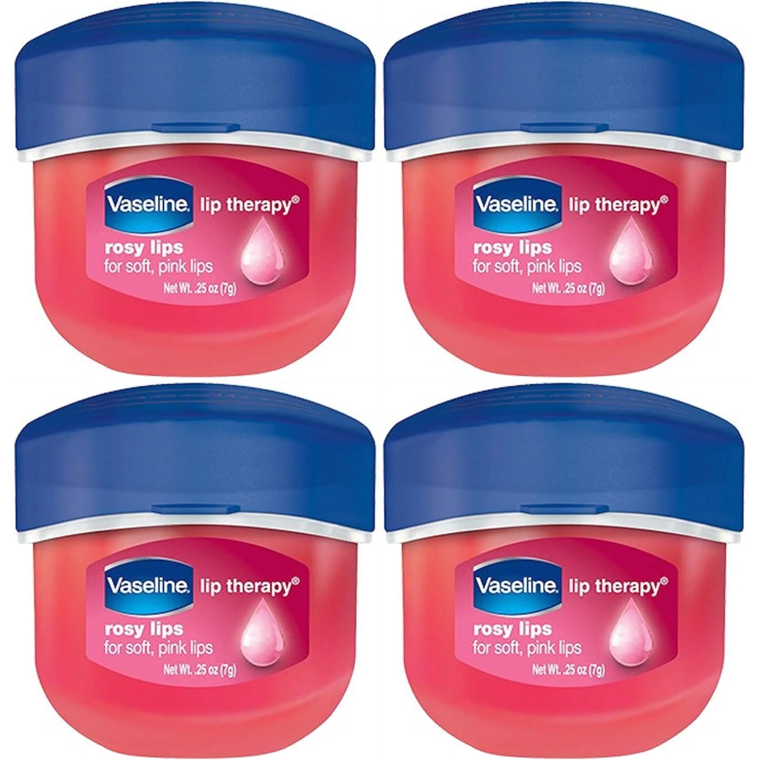 Vaseline Lip Therapy Rosy .25 oz. (Set of 4) | Walmart (US)