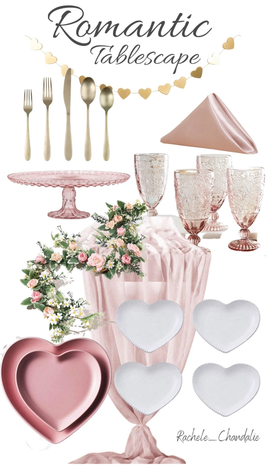 Romantic Valentine’s Day Tablescape!
🤍

Heart plates, Pink cake stand, Pink glass, Pink napkins, Pink rose garland, Gold silverware, Tablescape

#LTKGiftGuide #LTKstyletip #LTKfamily