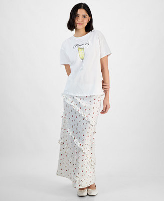 Women's Cotton Printed-Graphic Tee, Exclusively at Macy's | Macy's