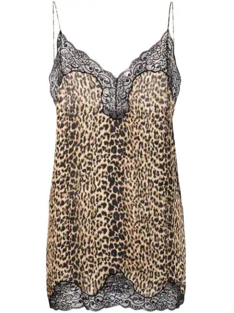 Camisole-Top mit Leoparden-Print | Farfetch (DE)