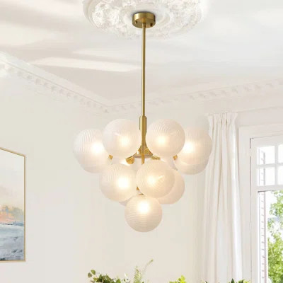 Delacroy 13 - Light Shaded Tiered Chandelier | Wayfair Professional