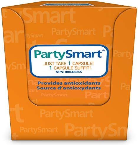 PartySmart Provides Axtioxidants for a Fun Night Out and a Better Tomorrow 250 mg, 10 Capsules | Amazon (US)