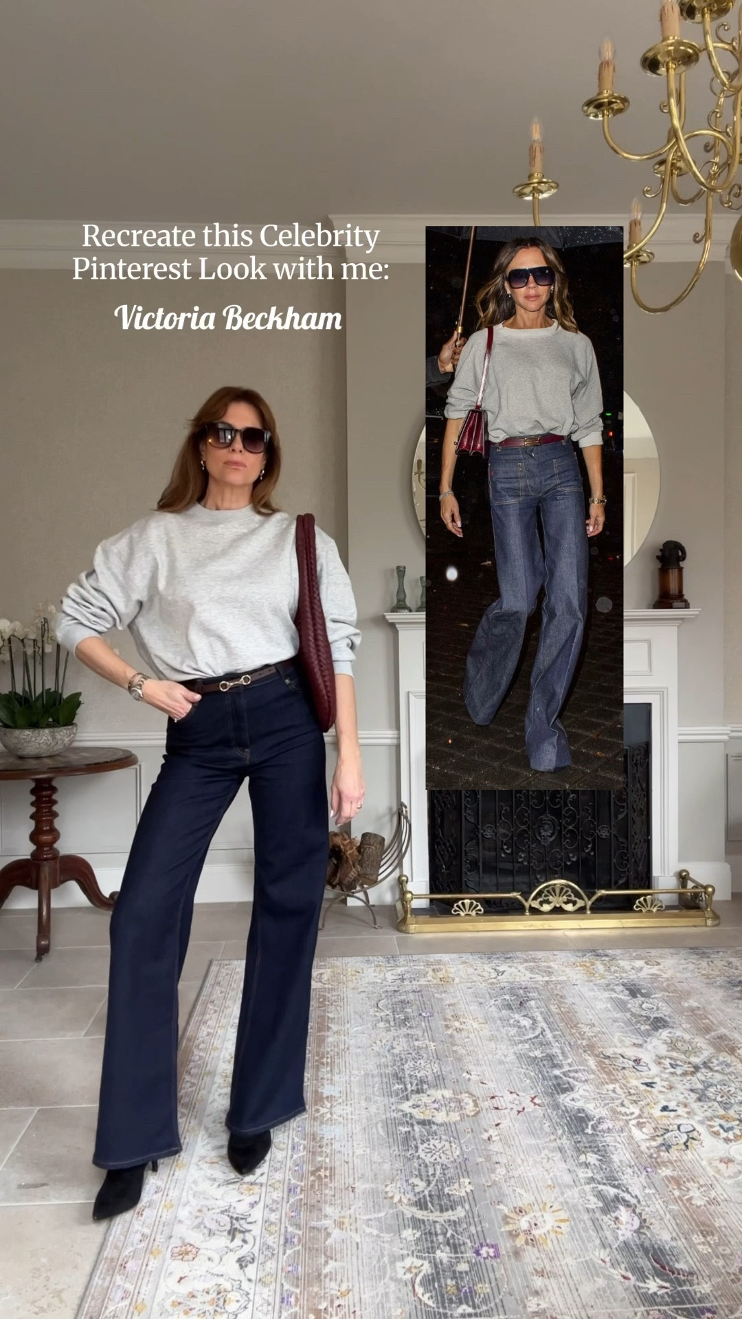 Victoria Beckham style ✨
Wide leg jeans size 10
Grey sweatshirt S
belt size M
Burgundy bag 

#LTKuk #LTKstyletip