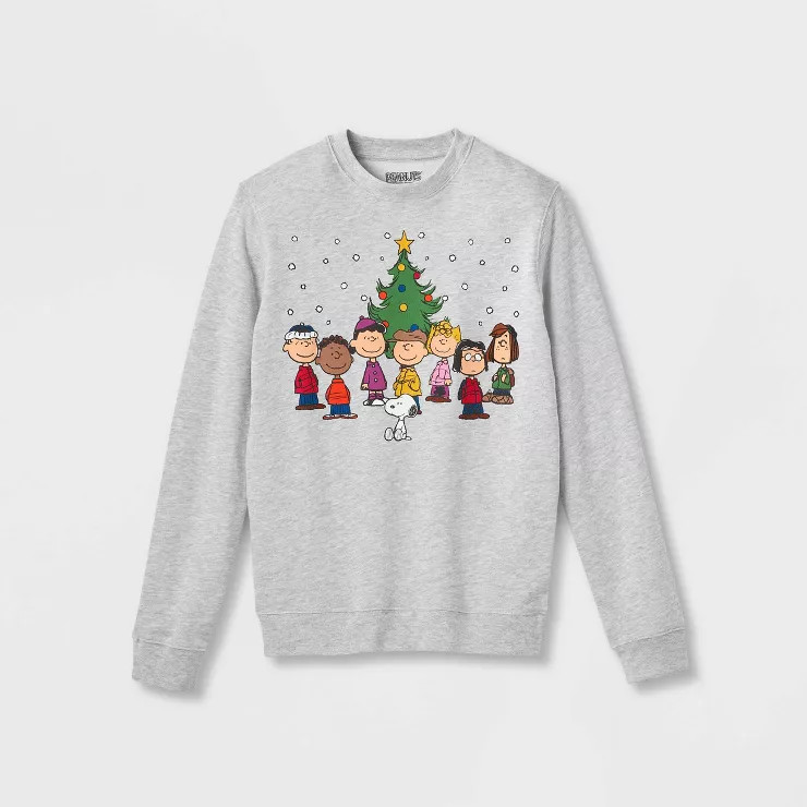 Adult Disney Snoopy Graphic Sweatshirt - Light Gray | Target