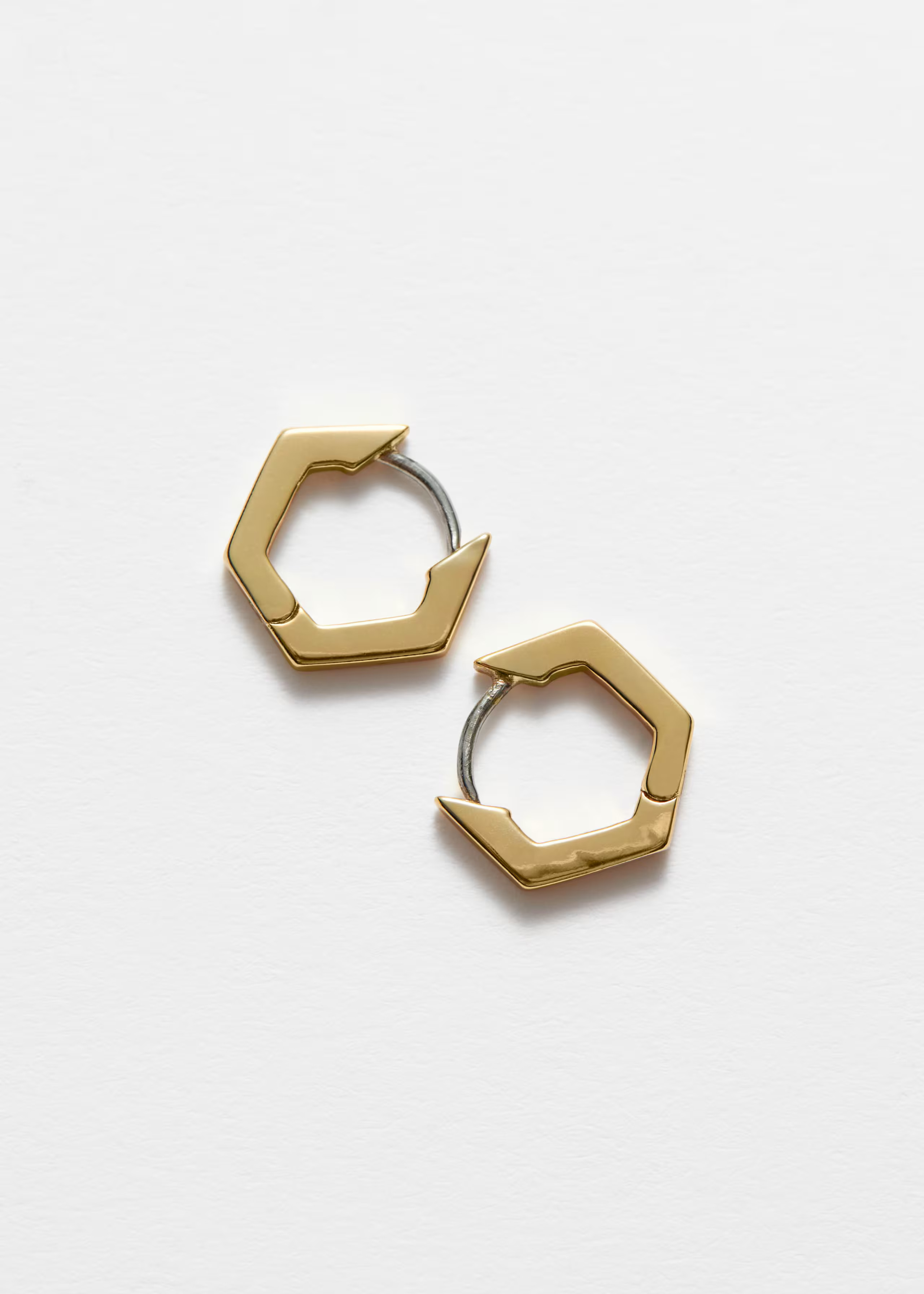 Hexagon Hoop Earrings | & Other Stories UK