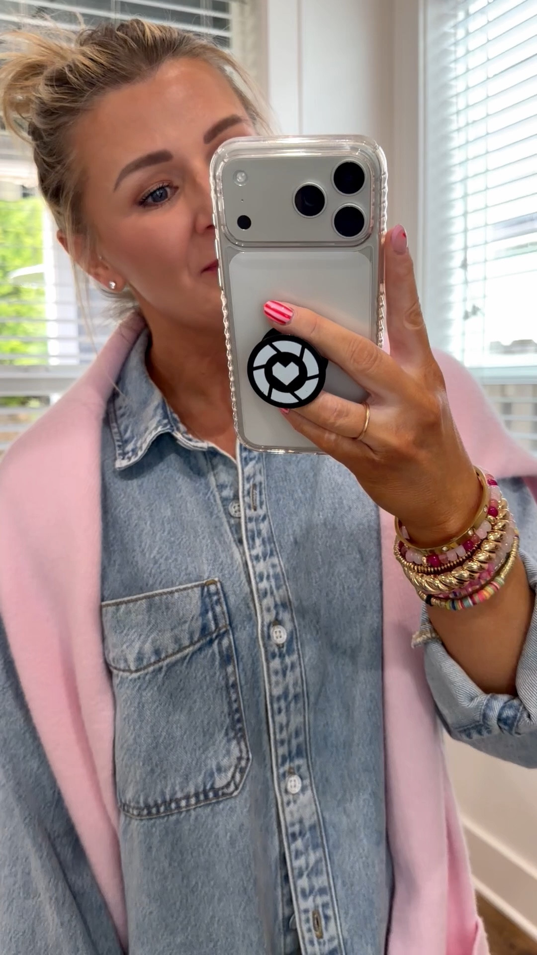 The denim shirt your closet needs! So versatile, soft and classic.

Medium shirt
27 jeans but I cut them. I’m having to link the updated version. 
Small sweater (love it!) 


#LTKootd #LTKPetite #LTKOver40