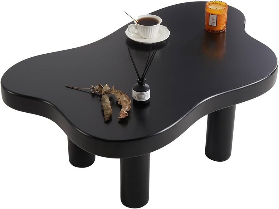 Cloud Coffee Table, Modern End Table, Cute Irregular Tea Table for Living Room, Bedroom White 37 ... | Amazon (US)