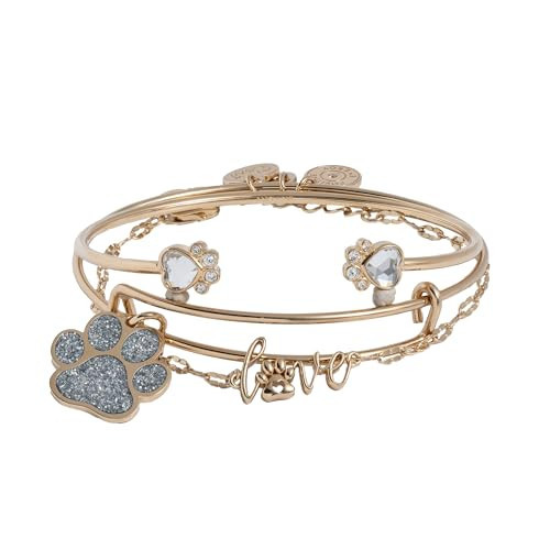 Alex and Ani Paws of Love Bracelet Set of 3 | Amazon (US)